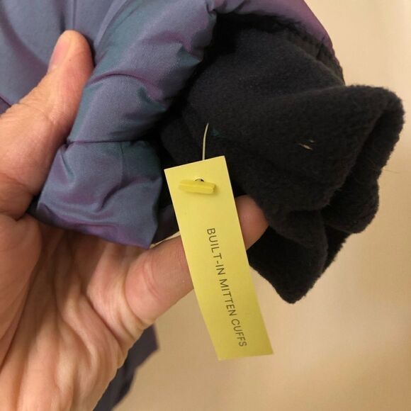 All in motion gray packable hood chunky puffer jacket winter coat nylon 7/8 - Picture 10 of 13